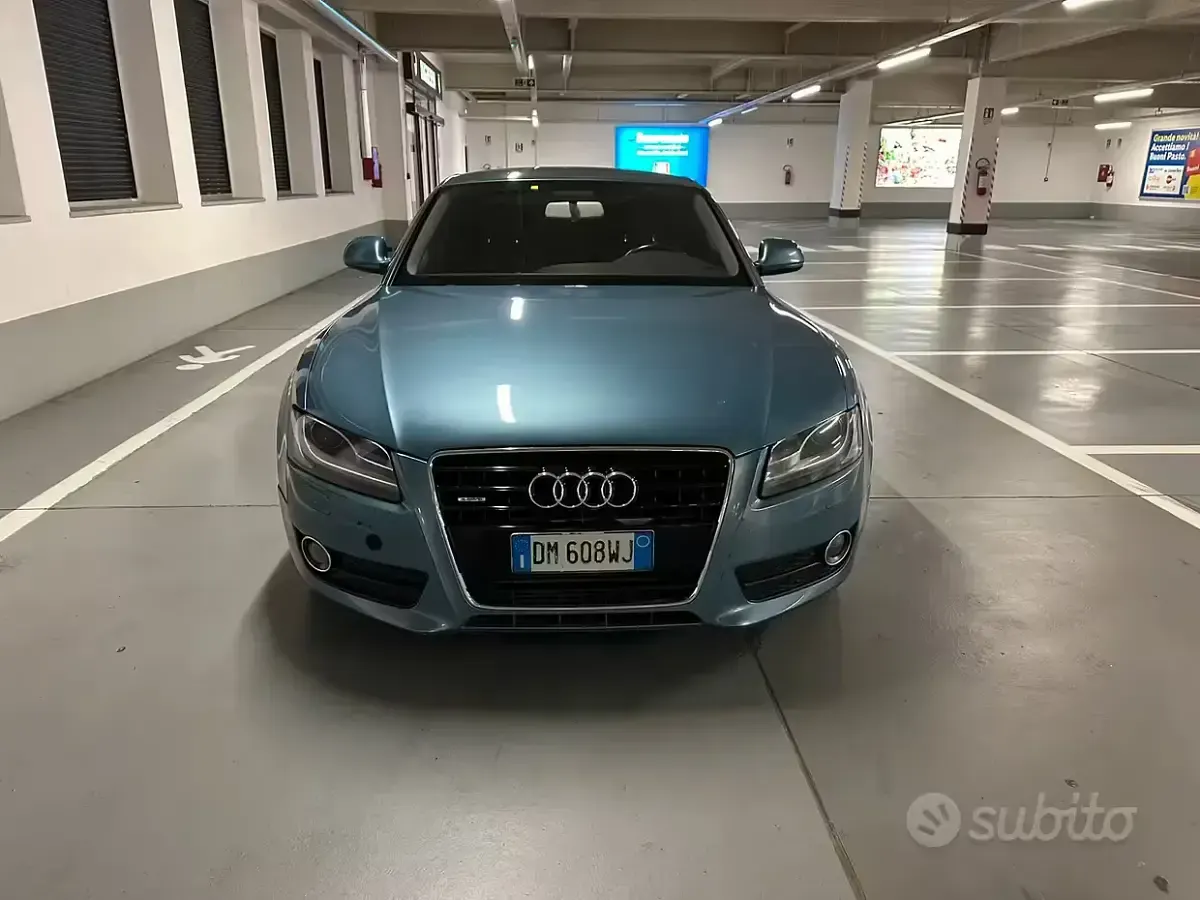 Usata Audi A5 S-Line 239 CV (175 kW) 2009 Blu Coupé