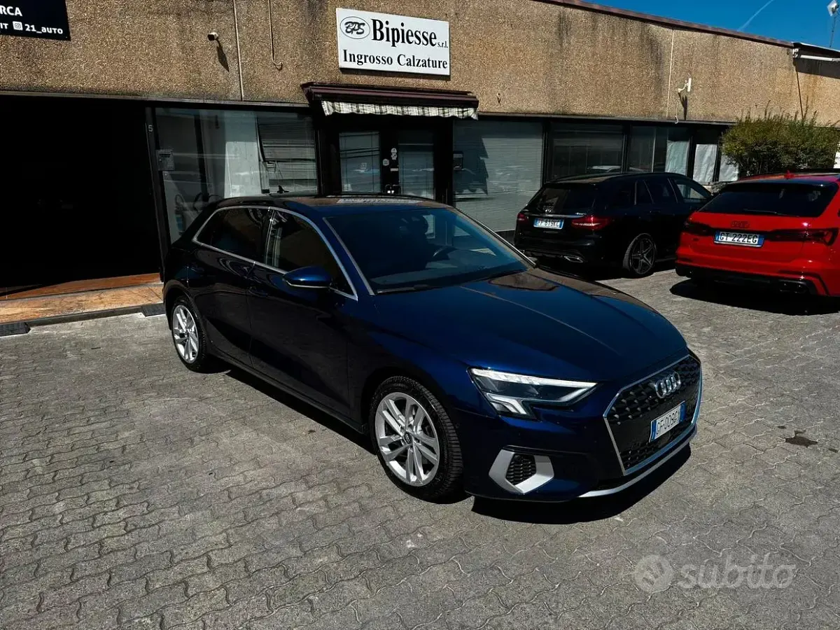 Usata Audi A3 Advanced 150 CV (110 kW) 2021 Bluazzurro Berlina