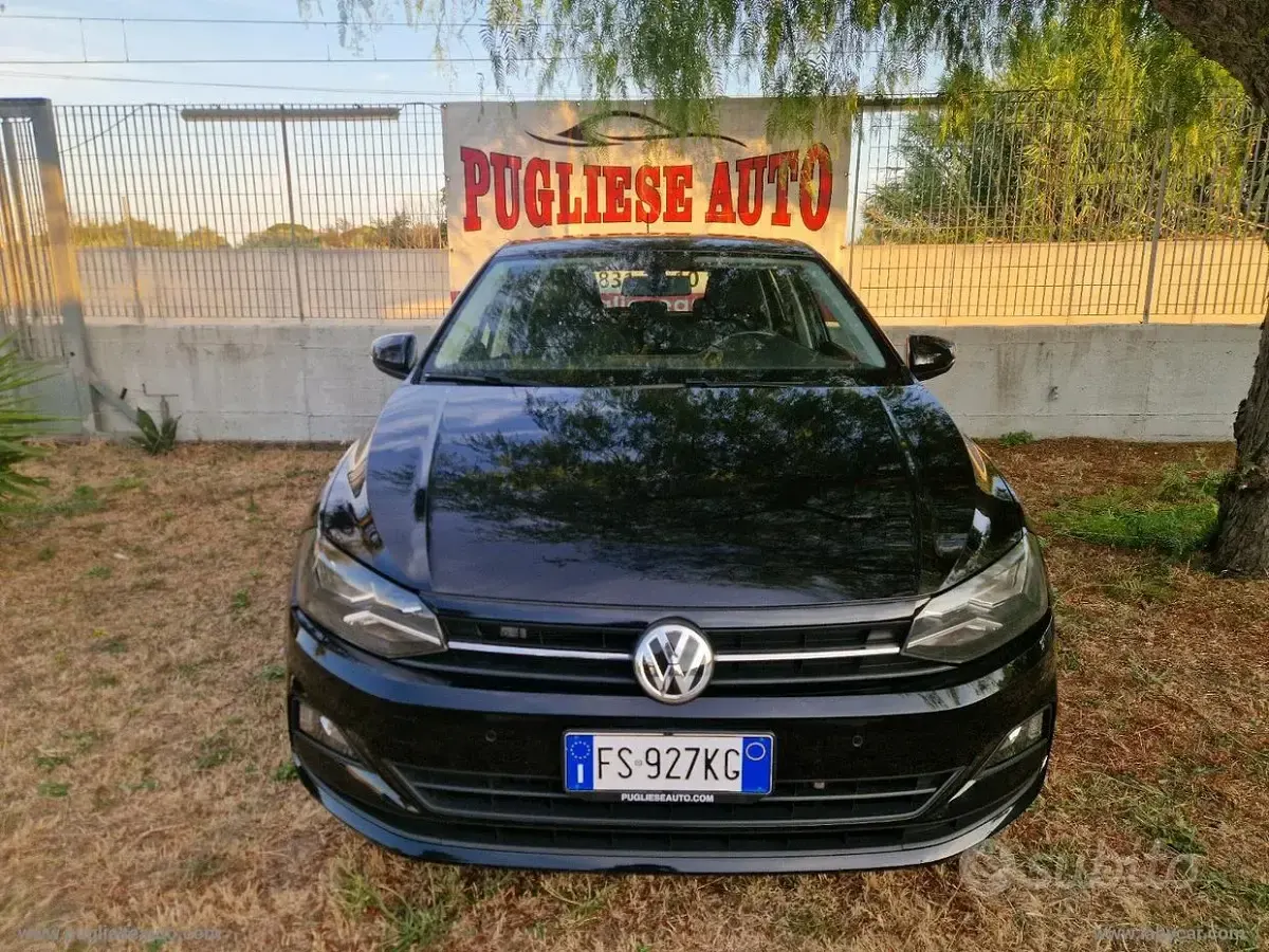 Usata VW Polo Comfortline 95 CV (69 kW) 2018 Nero Utilitaria