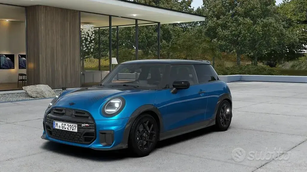 Nuova Mini John Cooper Works 204 CV (150 kW) 2026 Icy sunshine blue Utilitaria
