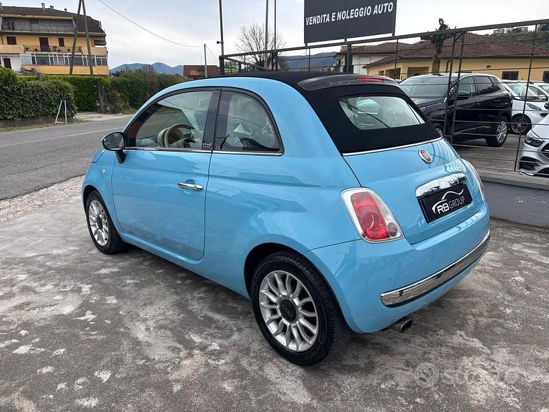 Usata Fiat 500C Lounge 69 CV (50 kW) 2011 Blu Cabrio
