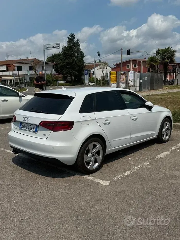 Usata Audi A3 150 CV (110 kW) 2013 Bianco Berlina