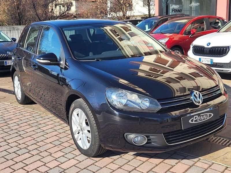 Usata VW Golf VI Highline 105 CV (77 kW) 2009 Nero profondo perla Utilitaria