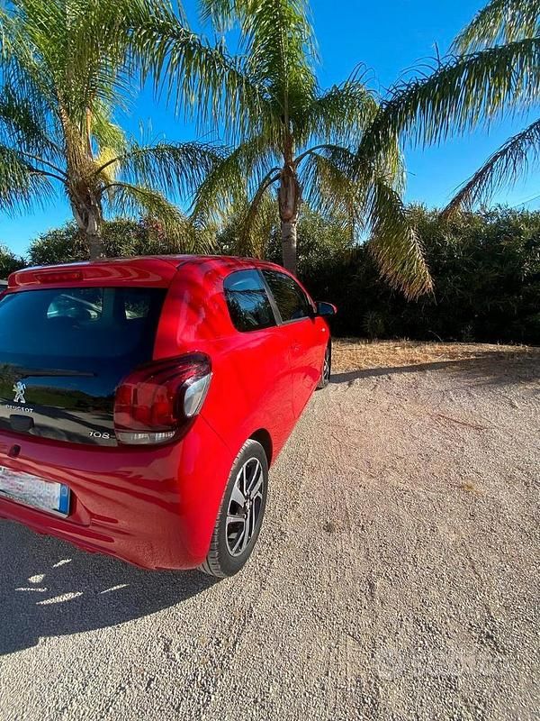 Usata Peugeot 108 Allure 82 CV (60 kW) 2016 Rosso Utilitaria