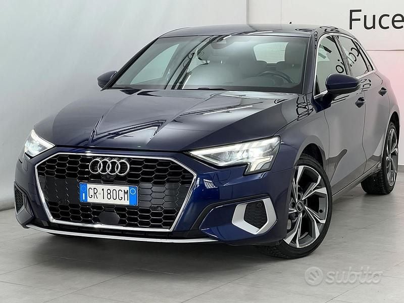 Usata Audi A3 Advanced 150 CV (110 kW) 2024 Blu Berlina