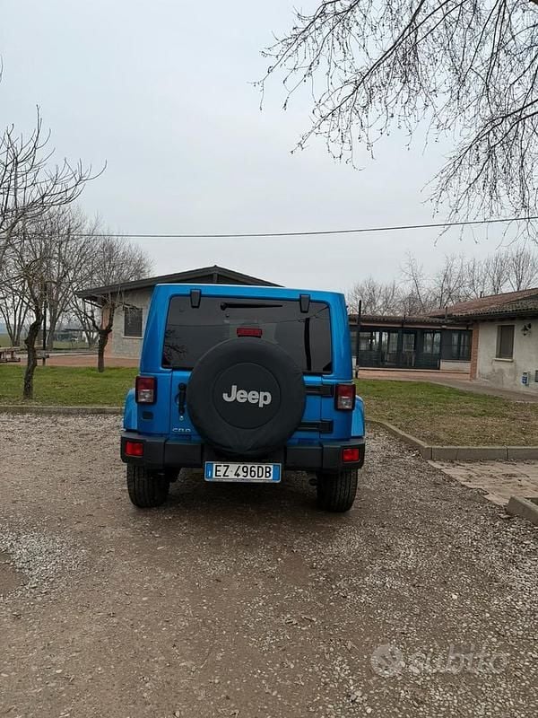 Usata Jeep Wrangler Unlimited Sahara 200 CV (147 kW) 2015 Blu SUV