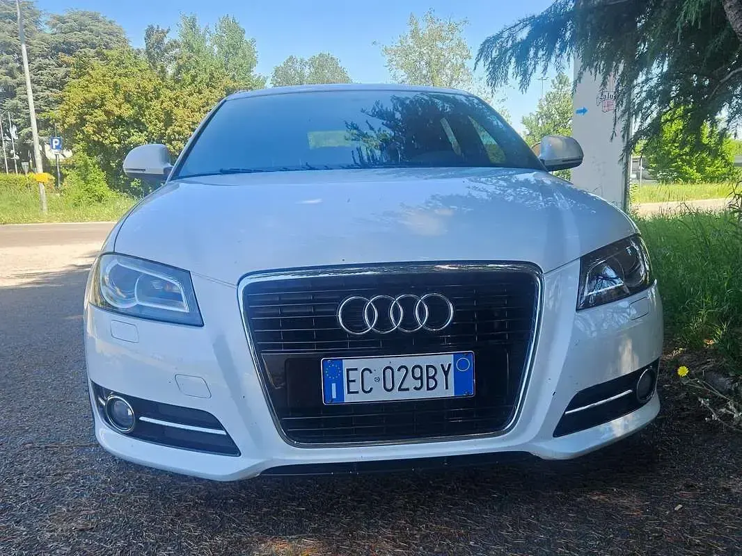 Usata Audi A3 Ambition 125 CV (91 kW) 2010 Bianco Utilitaria