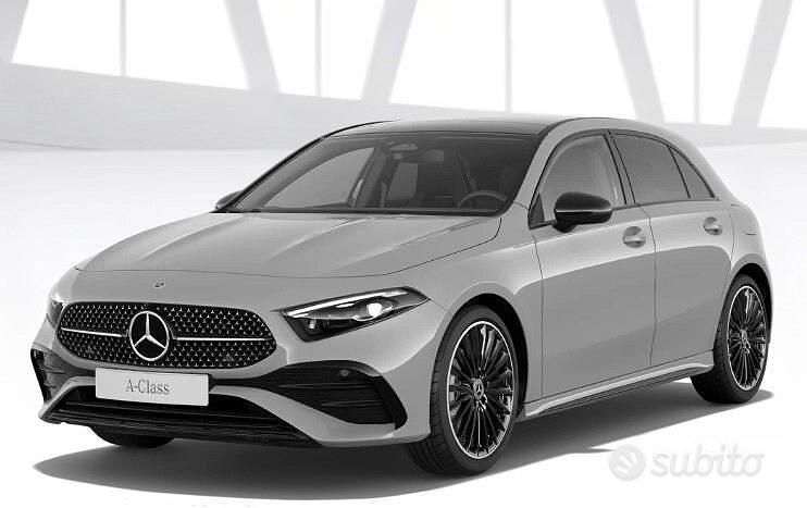 Nuova Mercedes A200 AMG line 150 CV (110 kW) 2025 Manufaktur grigio alpino Berlina
