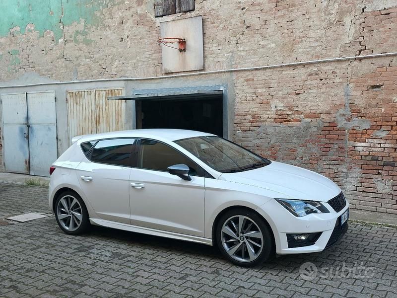 Usata Seat Leon FR 184 CV (135 kW) 2014 Bianco Berlina