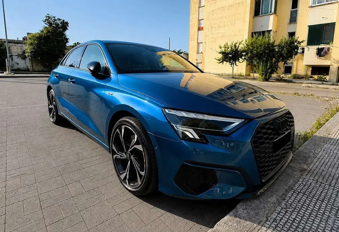 Usata Audi A3 Advanced 150 CV (110 kW) 2021 Bluazzurro Berlina