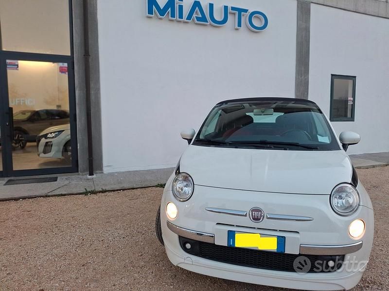 Usata Fiat 500C Lounge 101 CV (74 kW) 2010 Bianco Cabrio