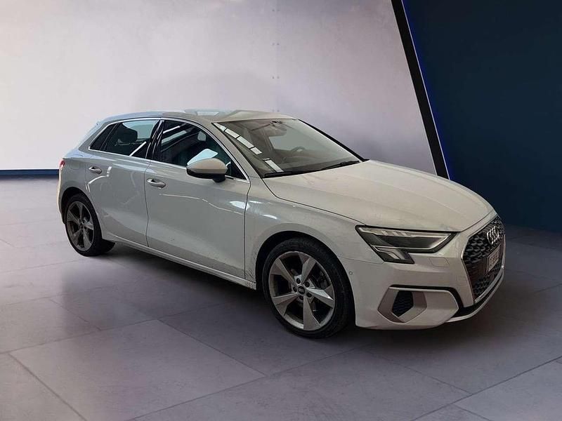 Usata Audi A3 Sportback Advanced 200 CV (147 kW) 2021 Bianco Utilitaria
