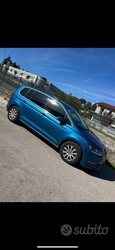 Usata VW Touran Highline 150 CV (110 kW) 2018 Blu Monovolume
