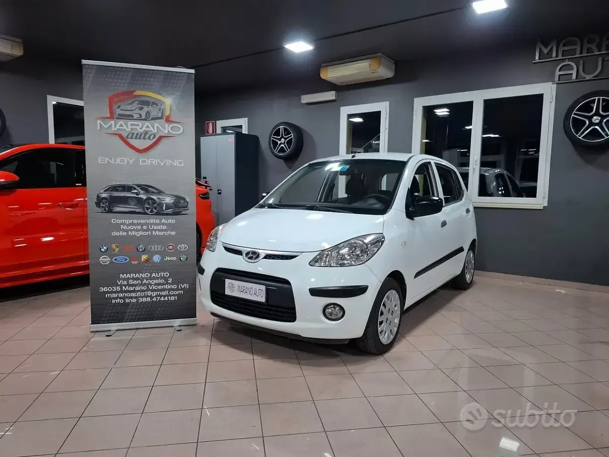 Usata Hyundai i10 Style 64 CV (47 kW) 2010 Bianco Utilitaria