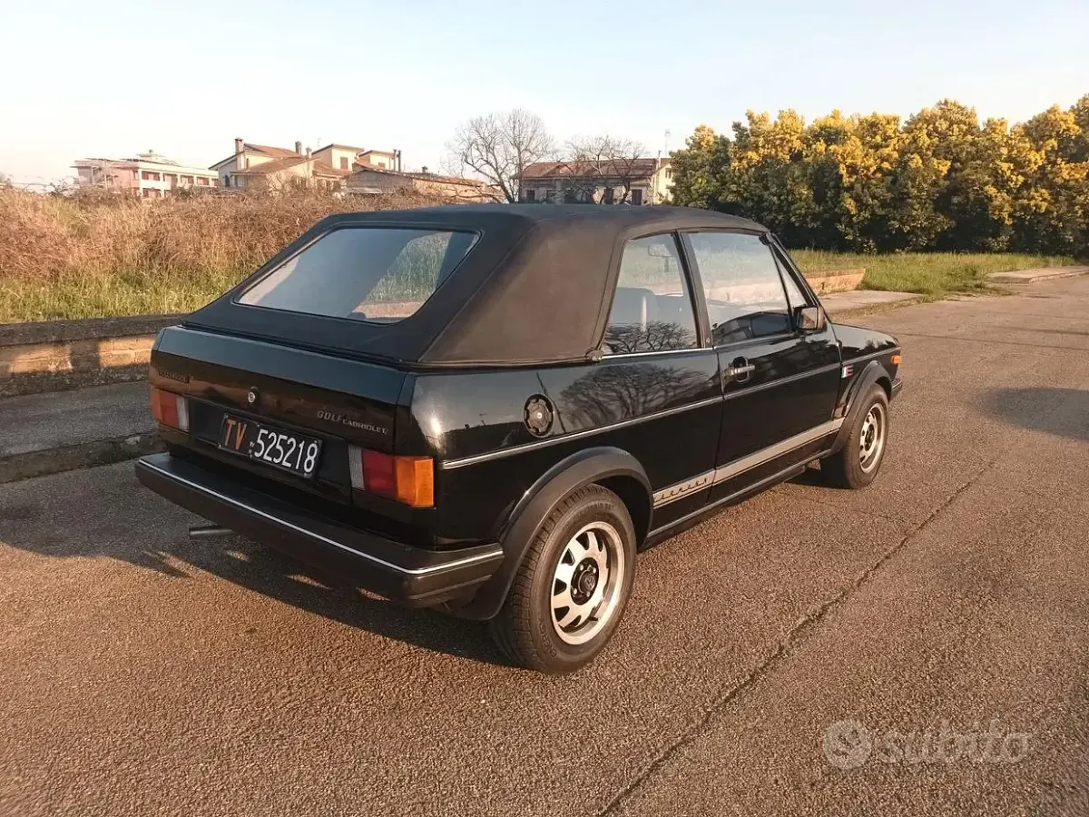 Usata VW Golf Cabriolet 50 CV (36 kW) 1982 Nero Cabrio