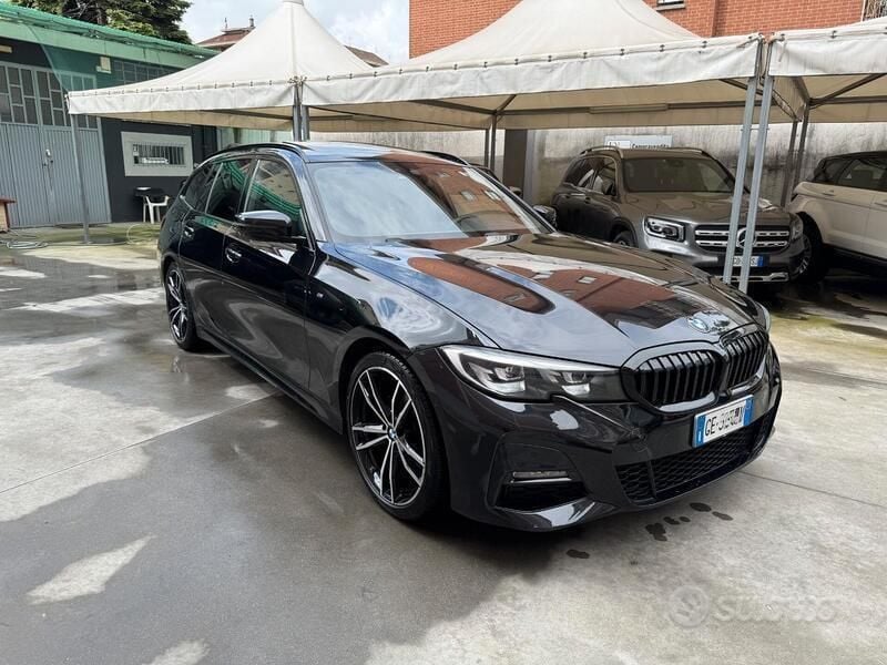 Usata BMW 320e M Sport 190 CV (139 kW) 2021 Nero Station wagon