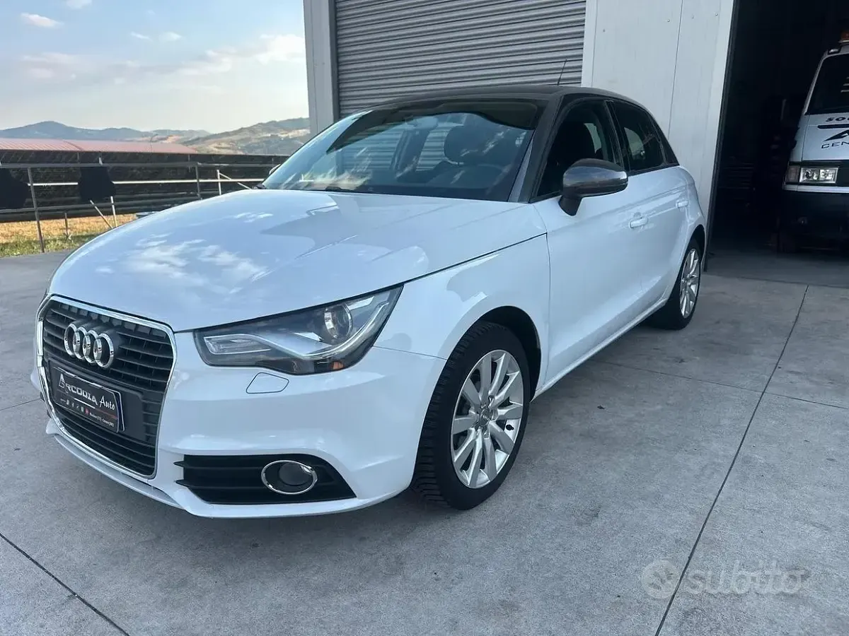 Usata Audi A1 90 CV (66 kW) 2014 Bianco Utilitaria