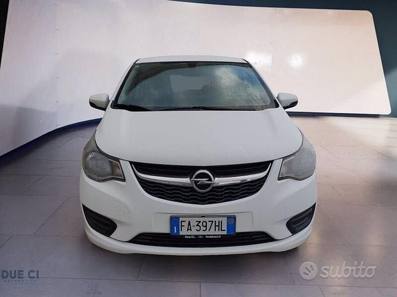 Bianco Usata 2015 Opel Karl Due volumi | 7800 € (Buon prezzo) - Immagine 1/4