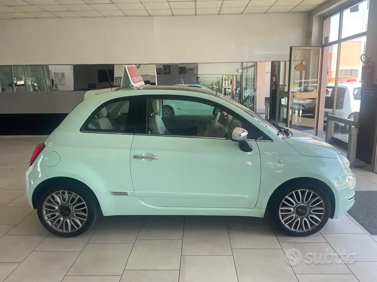 Usata Fiat 500 Lounge 69 CV (50 kW) 2016 Verde Berlina