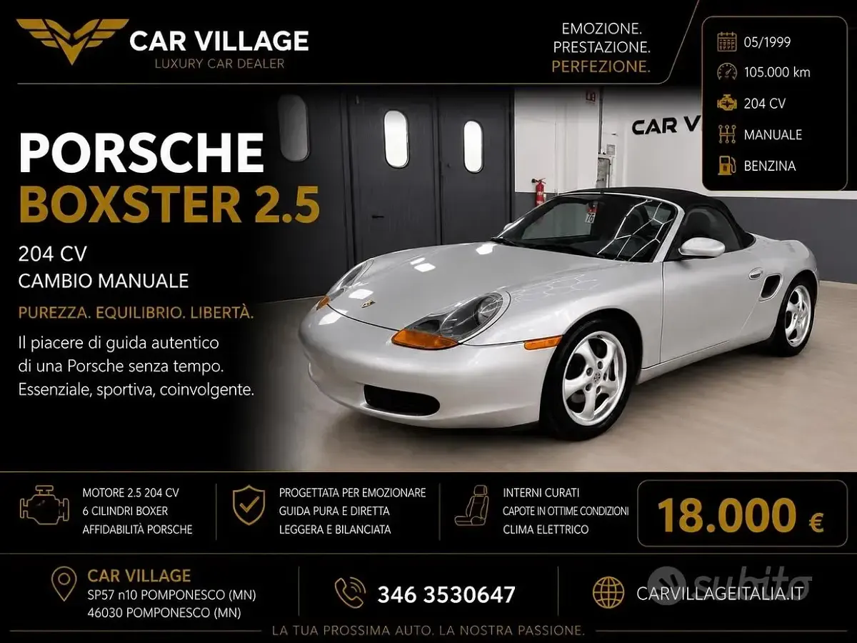 Usata Porsche Boxster 204 CV (150 kW) 1999 Cabrio