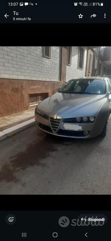 Usata Alfa Romeo 159 150 CV (110 kW) 2008 Grigio Berlina