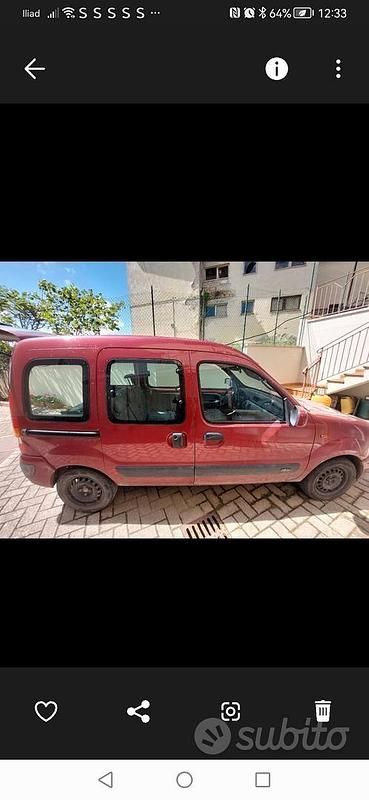 Usata Renault Kangoo 75 CV (55 kW) 2005 Rosso Monovolume
