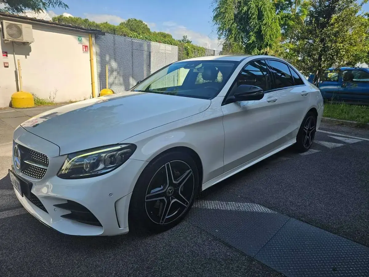 Usata Mercedes C220 Premium Plus 194 CV (142 kW) 2019 Bianco Berlina