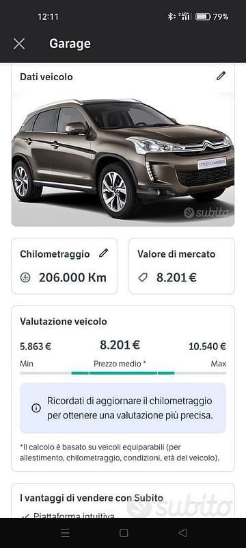 Marrone Usata 2014 Citroën C4 Aircross SUV | 8500 € - Immagine 1/4