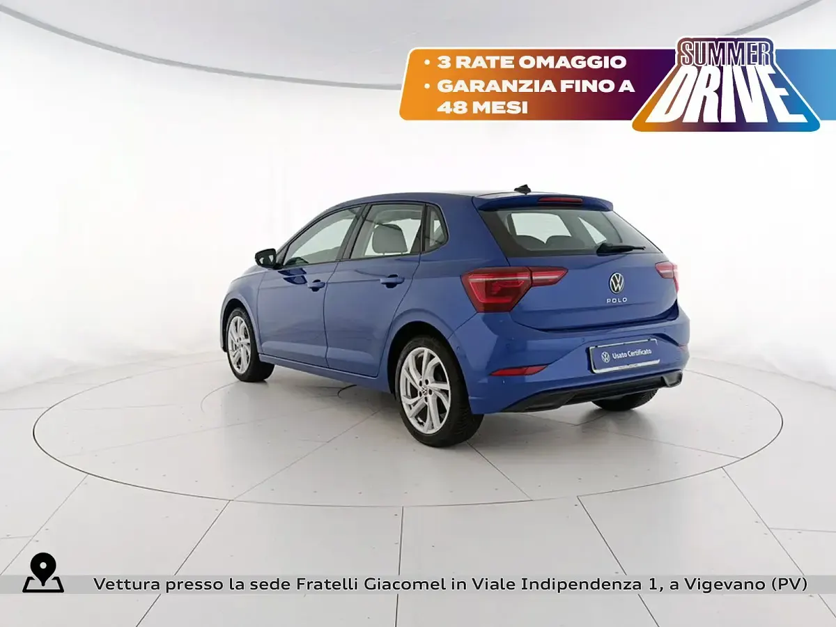 Usata VW Polo Style 95 CV (69 kW) 2023 Reef blue metallizzato Utilitaria