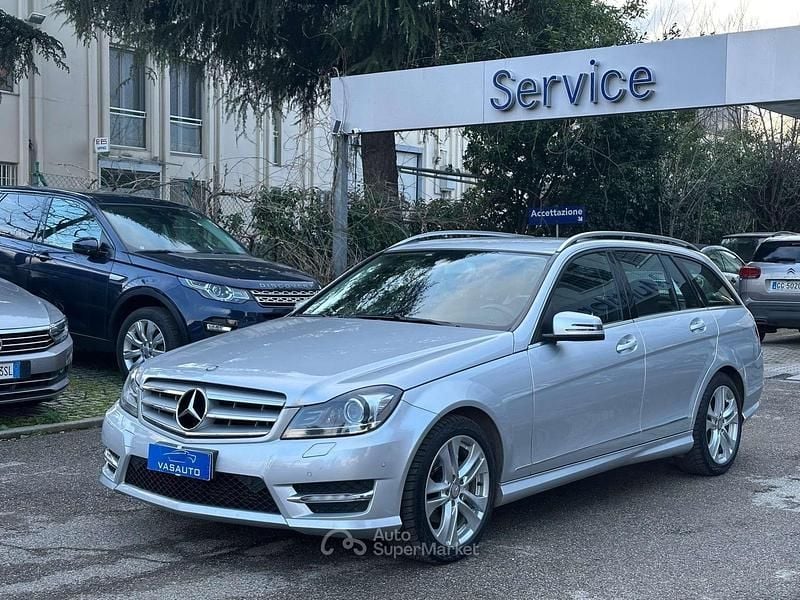 Usata Mercedes C220 Avantgarde 170 CV (125 kW) 2012 Grigio Station wagon