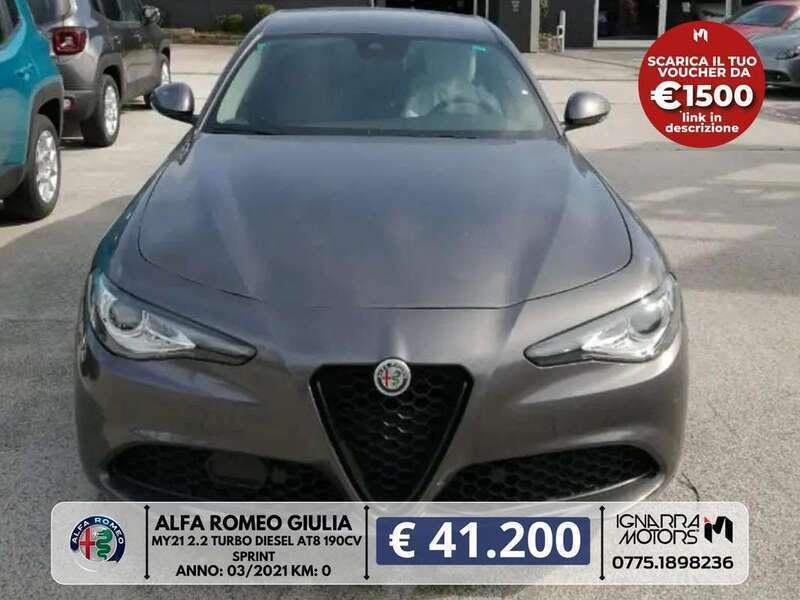 Usato 2021 Alfa Romeo Giulia 2.2 Diesel 190 CV (41.200 €)