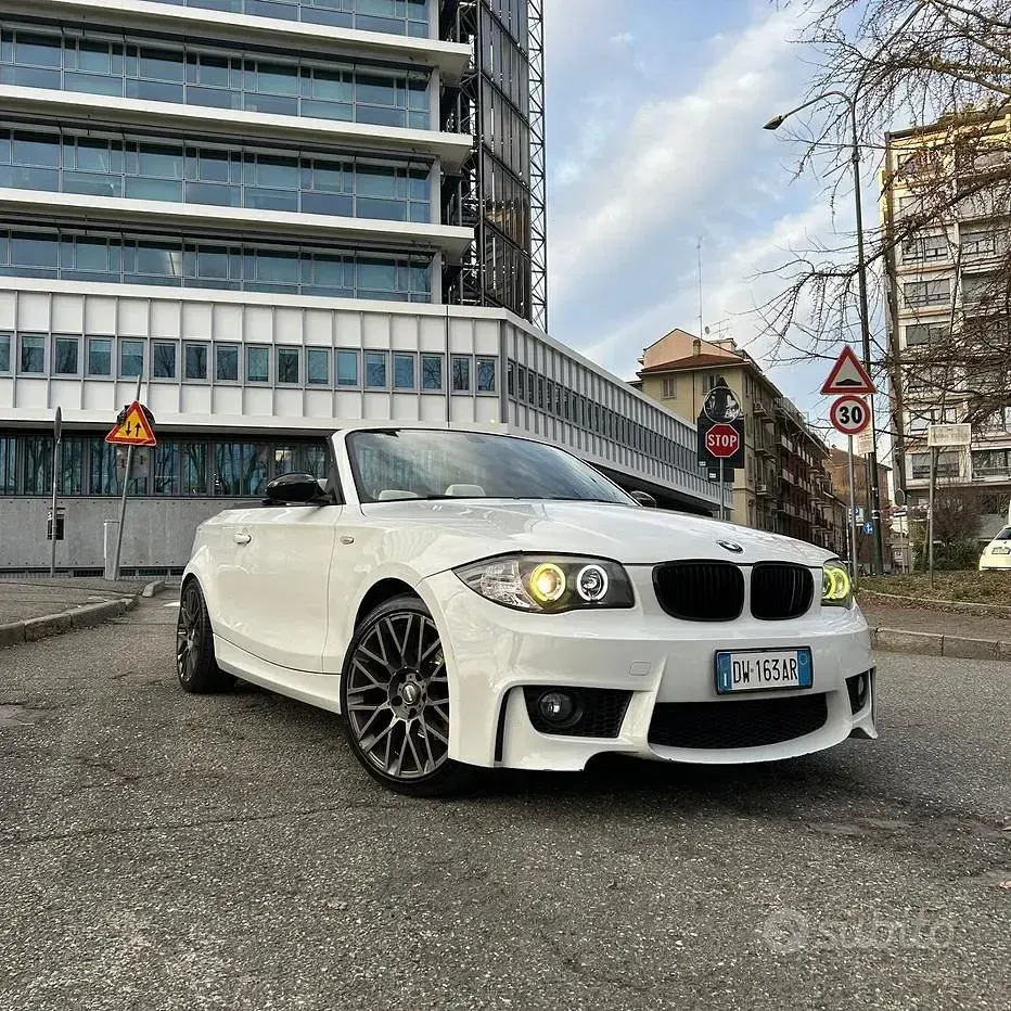 Usata BMW 120 Cabriolet 177 CV (130 kW) 2009 Bianco Cabrio