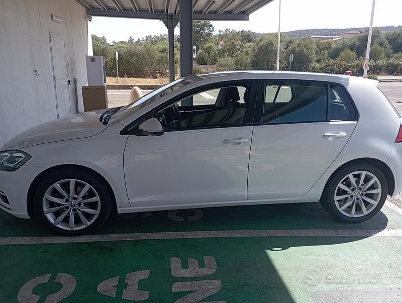 Usata VW Golf VII 150 CV (110 kW) 2019 Bianco Berlina