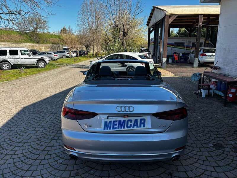 Usata Audi A5 Cabriolet S-Line 190 CV (139 kW) 2019 Grigio Cabrio