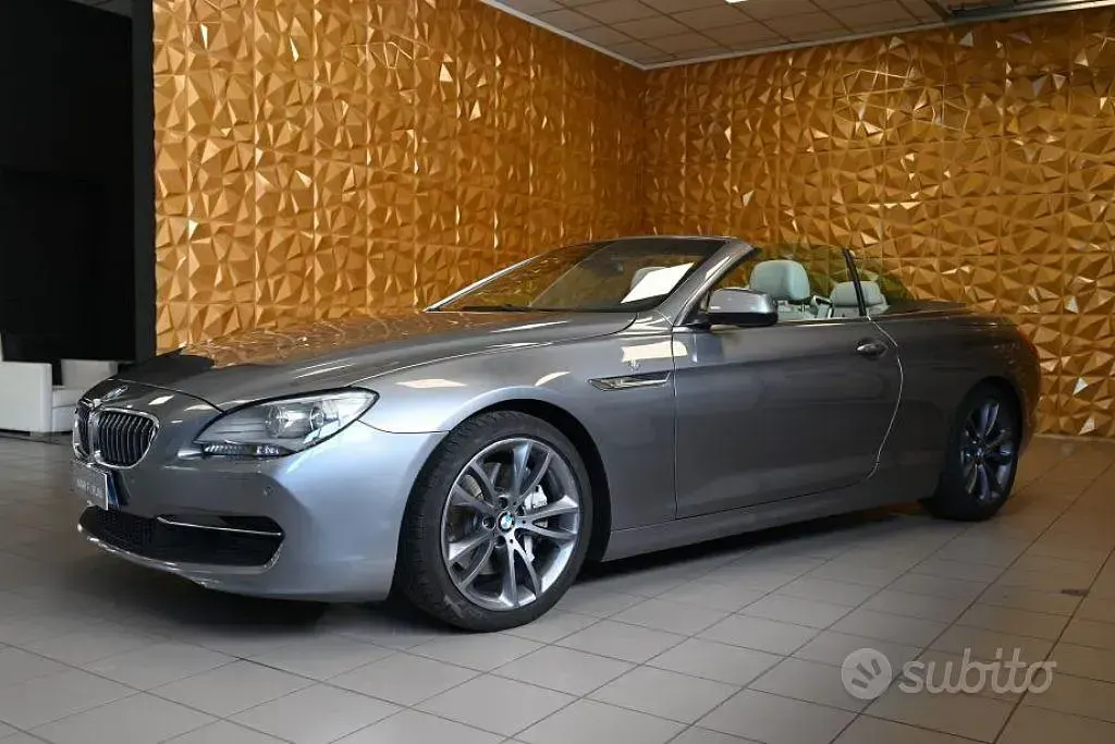 Usata BMW 640 Cabriolet Comfort Edition 320 CV (235 kW) 2011 Grigio Cabrio