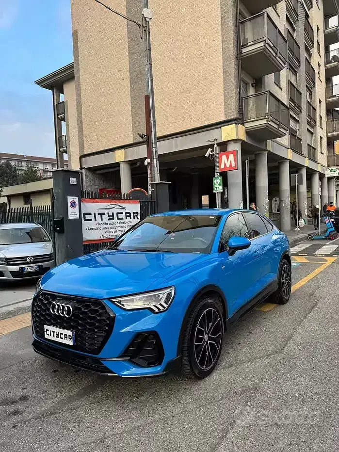 Usata Audi Q3 Sportback S-Line 150 CV (110 kW) 2020 Blu SUV