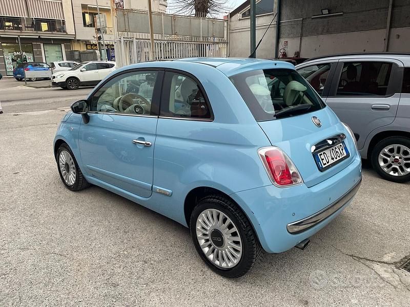 Usata Fiat 500 Lounge 85 CV (62 kW) 2010 Blu Berlina