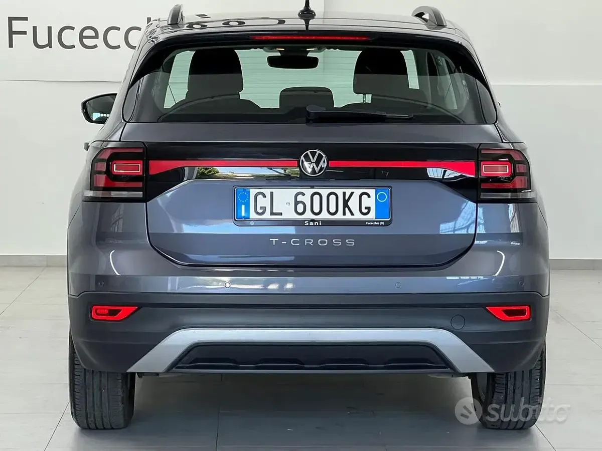 Usata VW T-Cross Style 95 CV (69 kW) 2022 Grigio SUV
