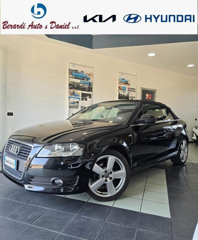 Nero Usata 2008 Audi A3 Cabriolet S-Line Cabrio | 7800 € (Buon prezzo) - Immagine 1/4