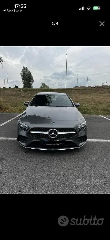 Usata Mercedes A200 136 CV (100 kW) 2019 Grigio Berlina