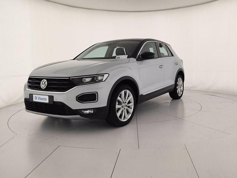 Usata VW T-Roc Advance 150 CV (110 kW) 2019 White silver metallizzato nero SUV