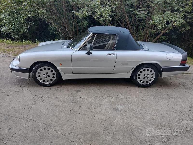 Usata Alfa Romeo Spider Quadrifoglio Verde 1987 Grigio Cabrio