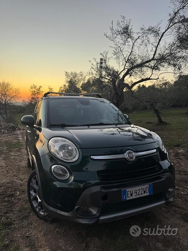 Usata Fiat 500L Trekking 85 CV (62 kW) 2014 Verde Monovolume