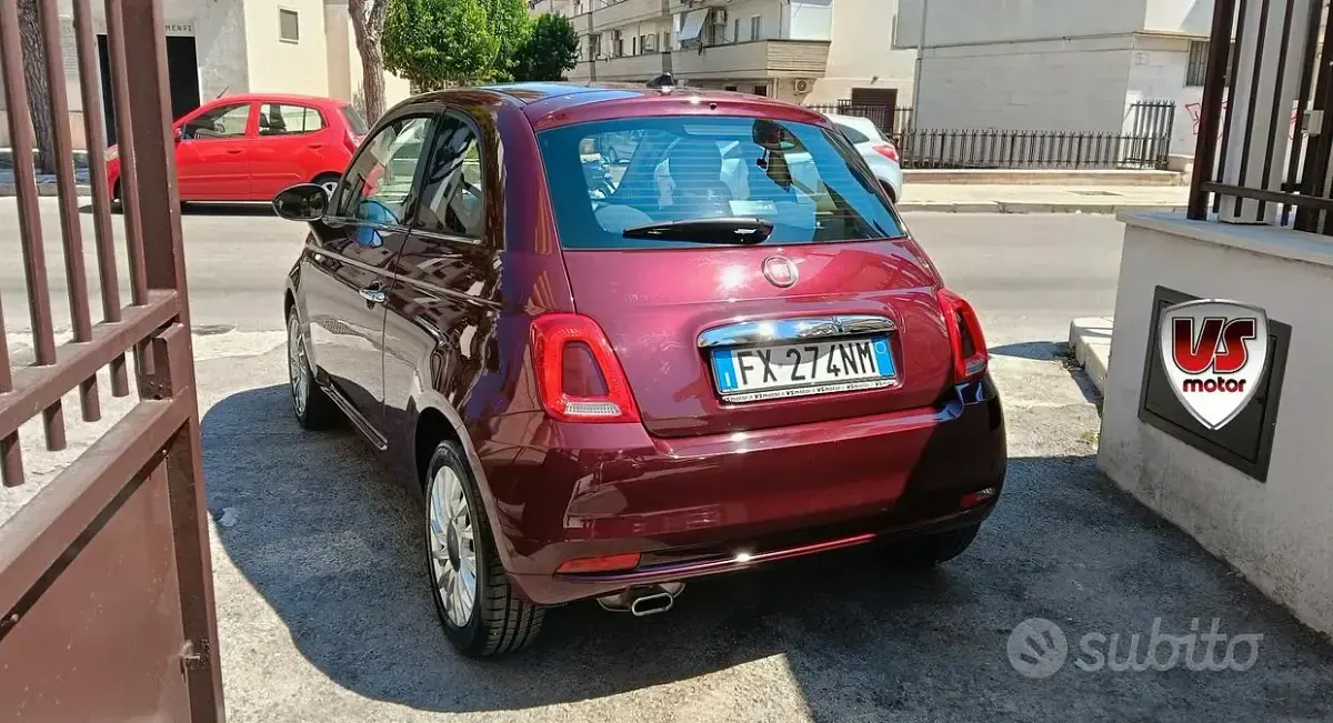 Usata Fiat 500 Lounge 69 CV (50 kW) 2019 Rosso Berlina