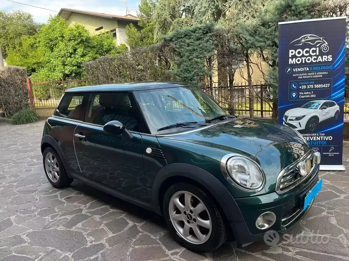 Usata Mini Cooper D 109 CV (80 kW) 2008 Verde Utilitaria