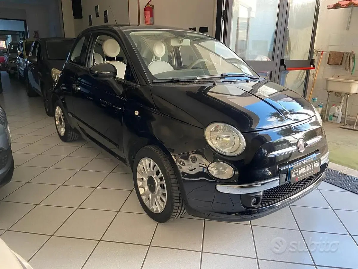Usata Fiat 500 Lounge 69 CV (50 kW) 2011 Nero Berlina