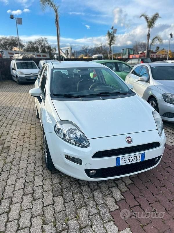 Usata Fiat Punto Lounge 85 CV (62 kW) 2016 Bianco Utilitaria