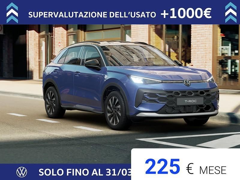 Nuova VW T-Roc Life 116 CV (85 kW) 2026 Celestial blue metallizzato nero SUV