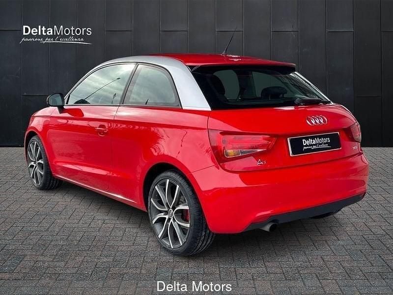 Usata Audi A1 Attraction 90 CV (66 kW) 2012 Rosso Utilitaria