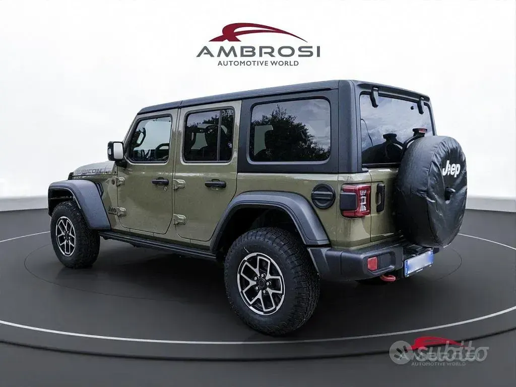 Nuova Jeep Wrangler Rubicon 273 CV (200 kW) 2026 Verde SUV